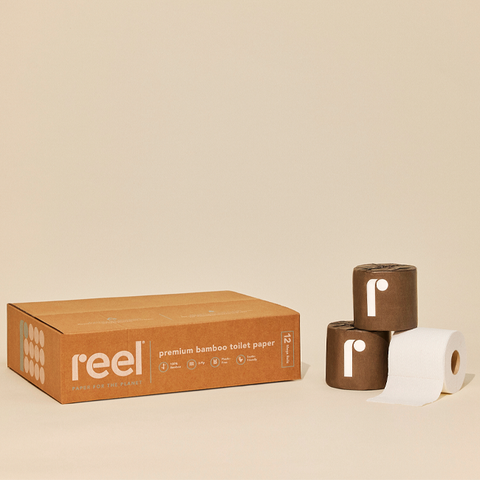Reel Bamboo Toilet Paper - 12 Rolls