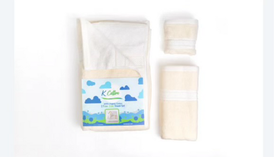 100% ORGANIC COTTON
LUXURY 2 Tone 3pc Towel
Set
